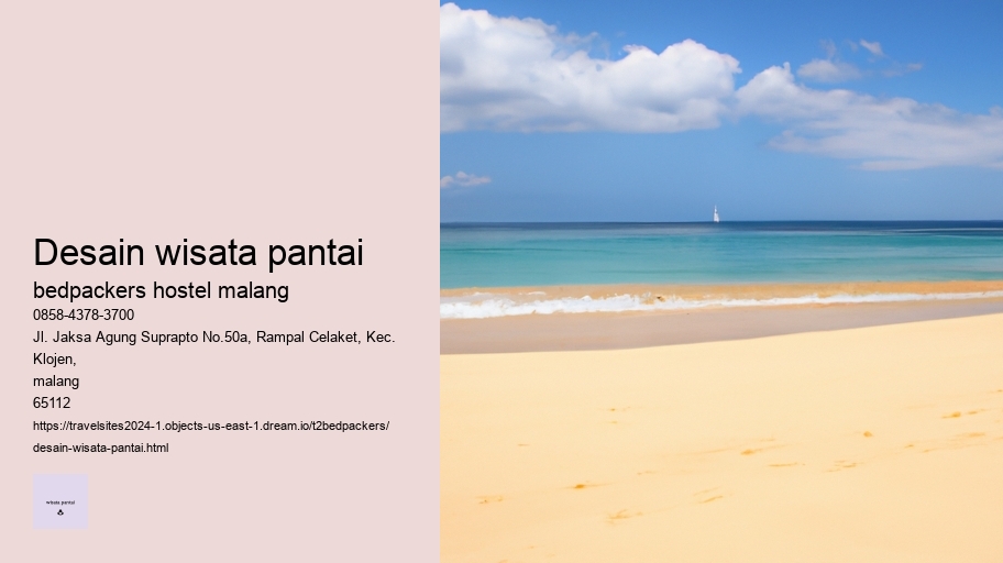 desain wisata pantai