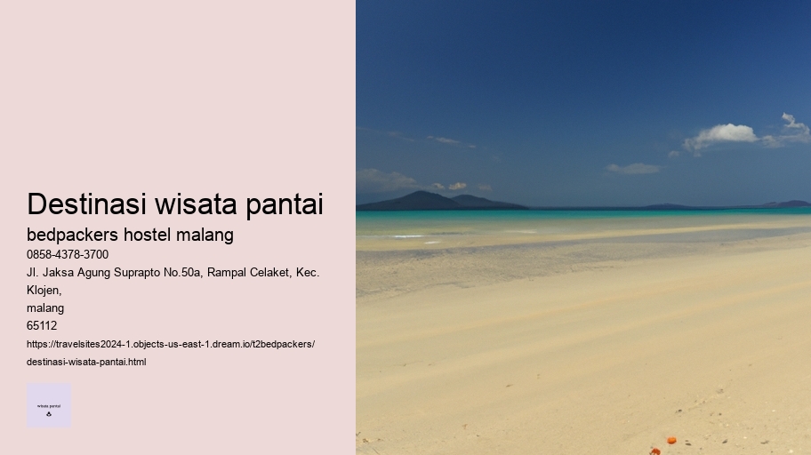 destinasi wisata pantai