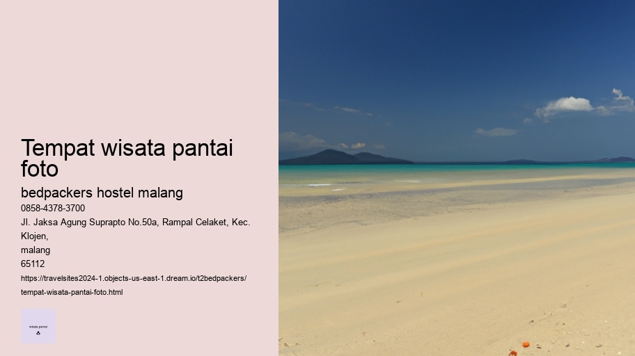 tempat wisata pantai foto