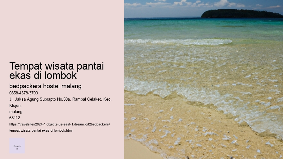 tempat wisata pantai ekas di lombok